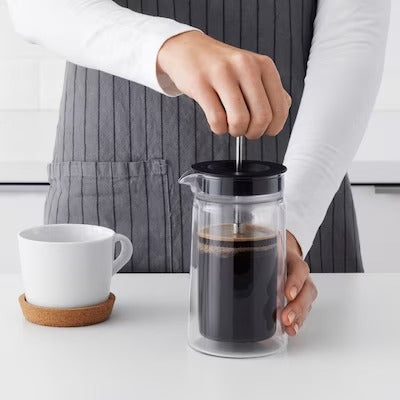 IKEA EGENTLIG Coffee/tea maker, double-walled/clear glass | IKEA Coffee makers & accessories | IKEA Coffee & tea | Eachdaykart
