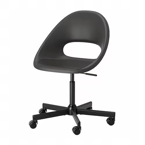 IKEA ELDBERGET / MALSKAR Swivel chair, dark grey/black | IKEA Desk chairs for home | IKEA Desk chairs | Eachdaykart