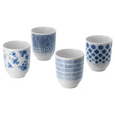IKEA ENTUSIASM Mug, patterned/blue | IKEA Mugs & cups | IKEA Coffee & tea | Eachdaykart