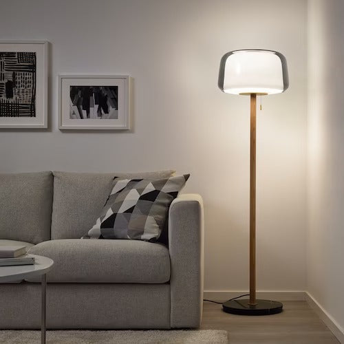 IKEA EVEDAL Floor lamp, marble/grey | IKEA Floor Lamps | Eachdaykart