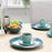 IKEA FÄRGKLAR Cup with saucer, matt/light turquoise, pack of 4 | IKEA Mugs & cups | IKEA Coffee & tea | Eachdaykart