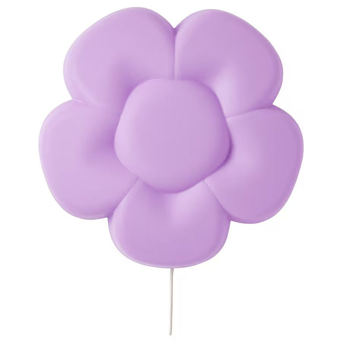 IKEA UPPLYST LED wall lamp, flower lilac | IKEA Children's lighting | Eachdaykart