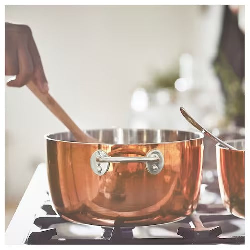 IKEA FINMAT Pot with lid, copper/stainless steel | IKEA Pots & sauce pans | Eachdaykart