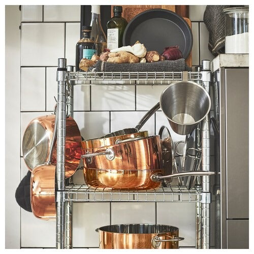 IKEA FINMAT Saucepan with lid, copper/stainless steel | IKEA Pots & sauce pans | Eachdaykart