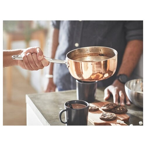 IKEA FINMAT Saucepan with lid, copper/stainless steel | IKEA Pots & sauce pans | Eachdaykart