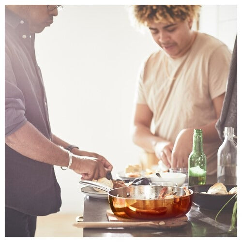 IKEA FINMAT Sauteuse mit Deckel, Kupfer/Edelstahl | IKEA Sauteusen | IKEA Bratpfannen &amp; Woks | Eachdaykart