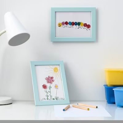 IKEA FISKBO Frame, light blue | IKEA Picture & photo frames | IKEA Frames & pictures | Eachdaykart
