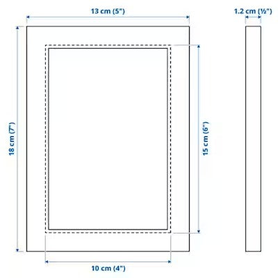 IKEA FISKBO Frame, light blue | IKEA Picture & photo frames | IKEA Frames & pictures | Eachdaykart