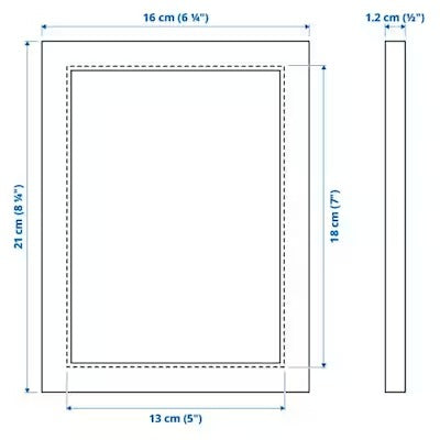 IKEA FISKBO Frame, light blue | IKEA Picture & photo frames | IKEA Frames & pictures | Eachdaykart