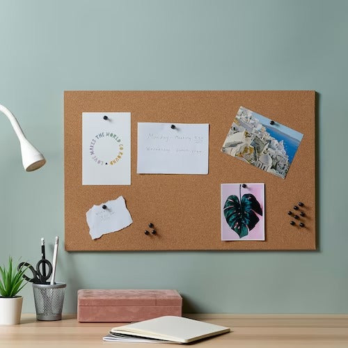 IKEA FLONSA Memo board with pins, cork | IKEA Noticeboards | Eachdaykart