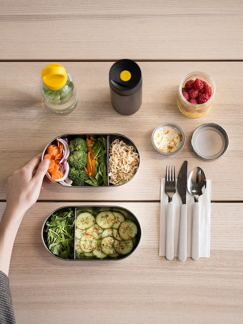 IKEA FORMSKON Water bottle, clear glass/yellow | Water bottle & travel mugs | Storage & organisation | Eachdaykart