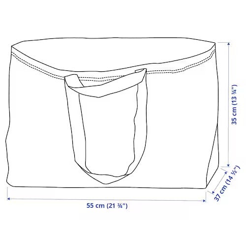 IKEA FRAKTA Carrier bag, large, blue | Shopping bags & tote bags | IKEA Bags | Eachdaykart