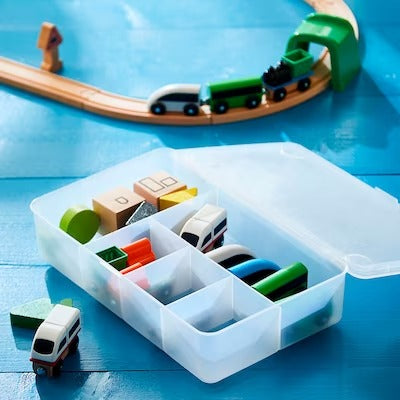 IKEA GLIS Box with lid, transparent | IKEA Children's boxes & baskets | IKEA Storage boxes & baskets | IKEA Small storage & organisers | Eachdaykart