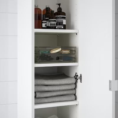 IKEA GODMORGON Mini chest with 2 drawers, smoked | IKEA Bathroom boxes & baskets | IKEA Storage boxes & baskets | IKEA Small storage & organisers | Eachdaykart