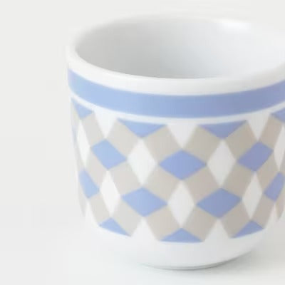 IKEA GOKVALLA Kava cup, white/blue, pack of 6 | IKEA Mugs & cups | IKEA Coffee & tea | Eachdaykart