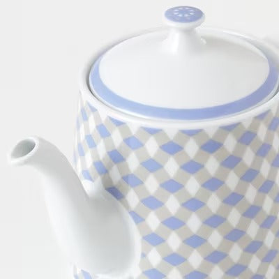 IKEA GOKVALLA Teapot, white/blue | IKEA Tea pots & accessories | IKEA Coffee & tea | Eachdaykart