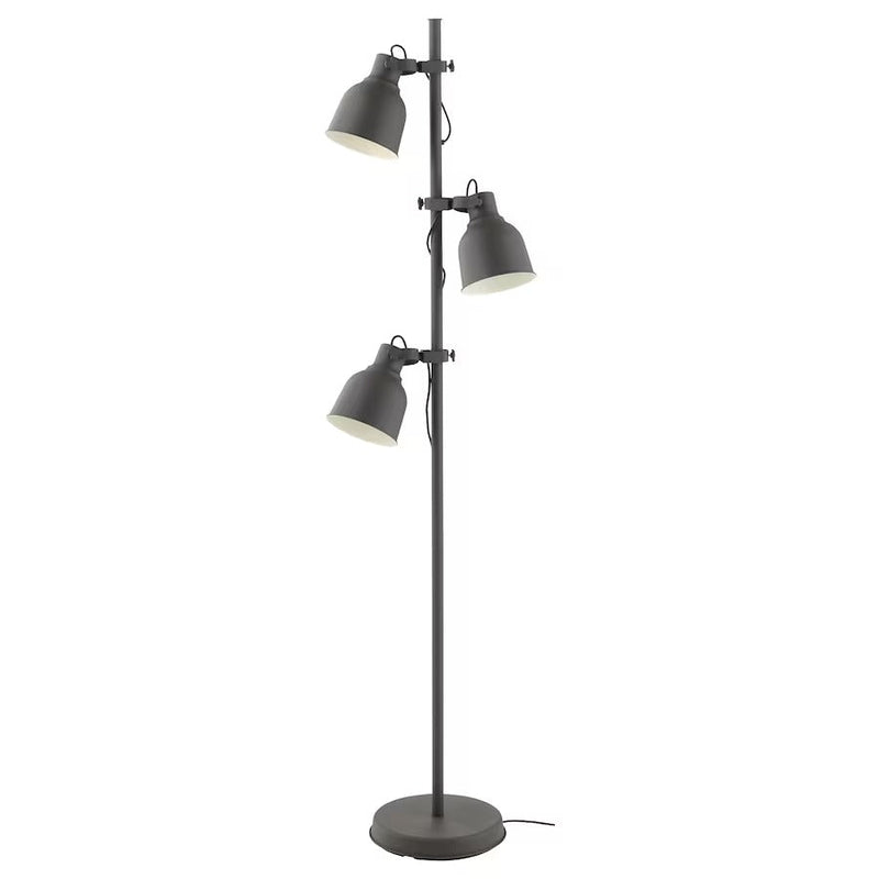 IKEA HEKTAR Floor lamp with 3-spot, dark grey | IKEA Floor Lamps | Eachdaykart
