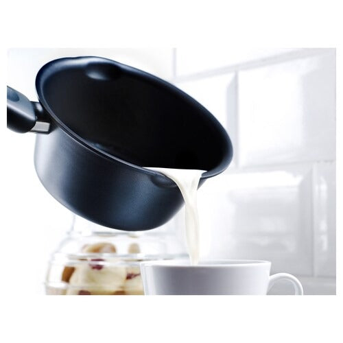 IKEA HEMLAGAD 6-piece cookware set, black | IKEA Pots & sauce pans | Eachdaykart