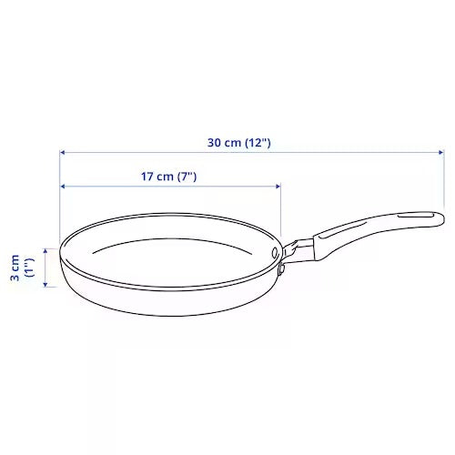 IKEA HEMLAGAD Frying pan, black | IKEA Frying Pans | IKEA Frying Pans & Woks | Eachdaykart