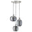 IKEA HOGVIND Pendant lamp with 3 lamps, nickel-plated/grey glass | IKEA ceiling lights | Eachdaykart