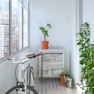 IKEA HYLLIS Shelving unit with cover, transparent | IKEA Growing accessories | IKEA Plants & flowers | IKEA Decoration | Eachdaykart