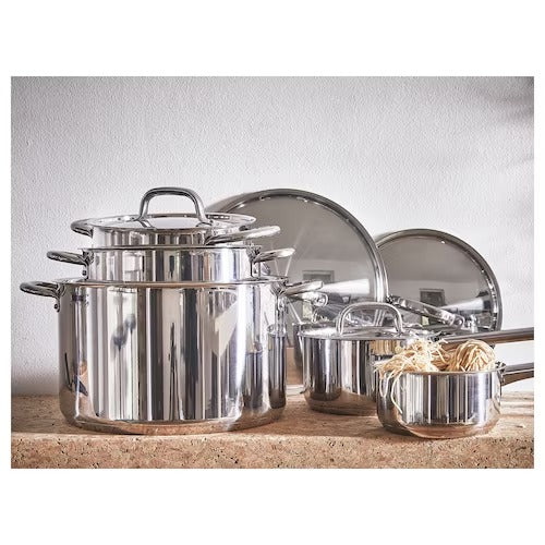 IKEA 365+ 9-piece cookware set, stainless steel | IKEA Pots & sauce pans | Eachdaykart