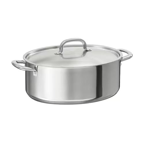 IKEA 365+ Casserole with lid, stainless steel | IKEA Pots & sauce pans | Eachdaykart