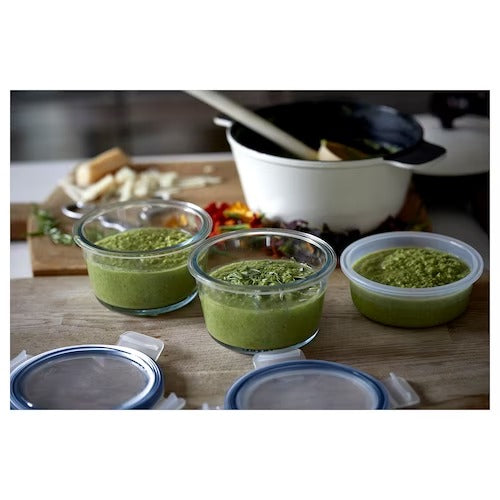 IKEA 365+ Food container, round/plastic | Food containers | Storage & organisation | Eachdaykart