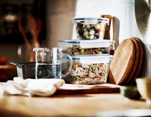 IKEA 365+ Food container, square/glass | Food containers | Storage & organisation | Eachdaykart