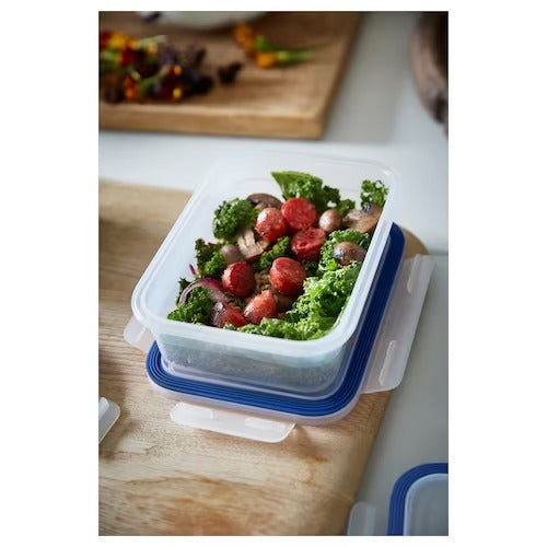 IKEA 365+ Food container with lid, rectangular/plastic | Food containers | Storage & organisation | Eachdaykart