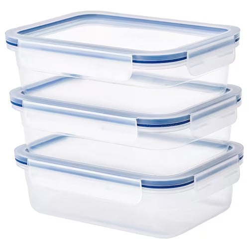 IKEA 365+ Food container with lid, rectangular/plastic | Food containers | Storage & organisation | Eachdaykart