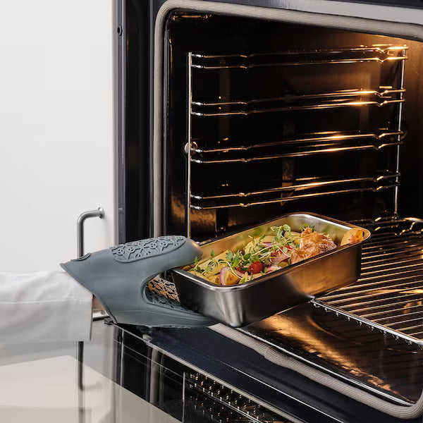 IKEA 365+ Lebensmittelbehälter mit Deckel, rechteckig Edelstahl/Kunststoff