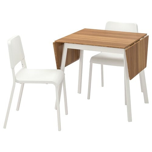 IKEA PS 2012 / TEODORES Table and 2 chairs, bamboo white/white |  IKEA Dining sets up to 2 chairs | IKEA Dining sets | Eachdaykart