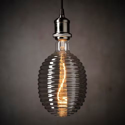 IKEA JÄLLBY / MOLNART Pendant lamp with light bulb, nickel-plated balloon-shaped with lined glass | IKEA ceiling lights | Eachdaykart