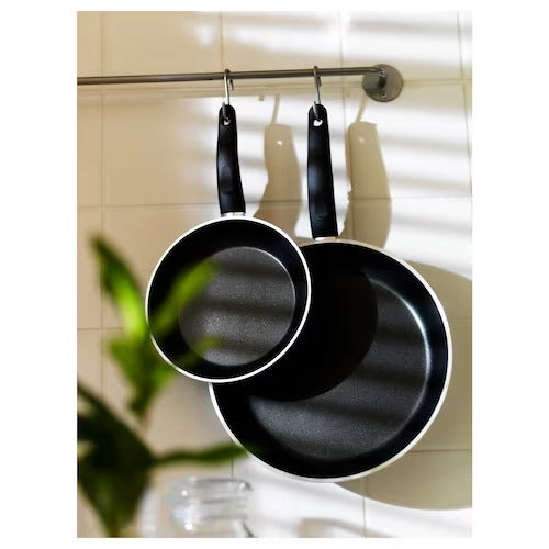 IKEA KAVALKAD Frying pan, set of 2, black | IKEA Frying Pans | IKEA Frying Pans & Woks | Eachdaykart