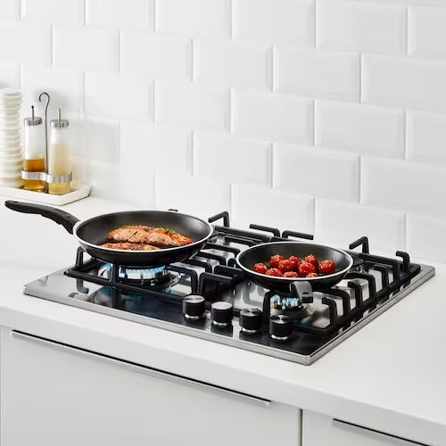 IKEA KAVALKAD Frying pan, set of 2, black | IKEA Frying Pans | IKEA Frying Pans & Woks | Eachdaykart