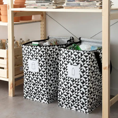 IKEA KNALLA Bag, black/white | Shopping bags & tote bags | IKEA Bags | Eachdaykart