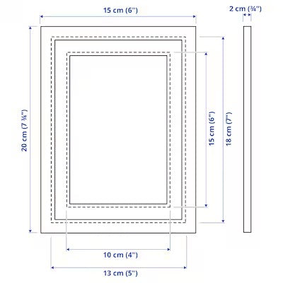 IKEA KNOPPANG Frame, white | IKEA Picture & photo frames | IKEA Frames & pictures | Eachdaykart