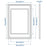 IKEA KNOPPANG Frame, white | IKEA Picture & photo frames | IKEA Frames & pictures | Eachdaykart