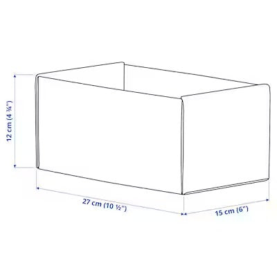 IKEA KOMPLEMENT Box, light grey | IKEA Clothes boxes | IKEA Storage boxes & baskets | IKEA Small storage & organisers | Eachdaykart