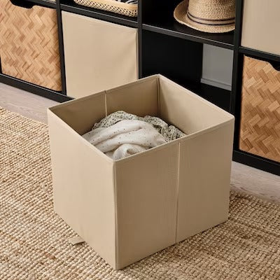 IKEA KOSINGEN Box, beige | IKEA Paper & media boxes | IKEA Storage boxes & baskets | IKEA Small storage & organisers | Eachdaykart