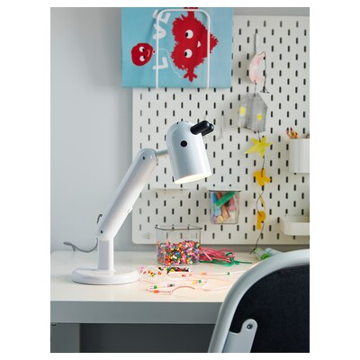 IKEA KRUX LED work lamp, white | IKEA Children's lighting | Eachdaykart