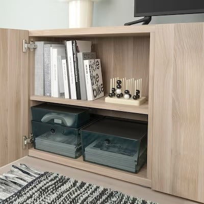 IKEA KUGGIS Box with lid, transparent black | IKEA Paper & media boxes | IKEA Storage boxes & baskets | IKEA Small storage & organisers | Eachdaykart