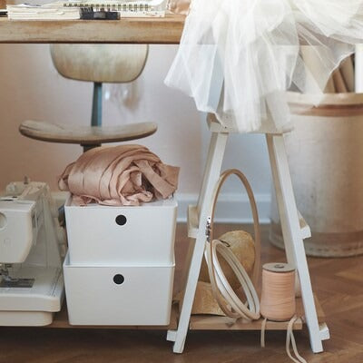 IKEA KUGGIS Box with lid, white | IKEA Paper & media boxes | IKEA Storage boxes & baskets | IKEA Small storage & organisers | Eachdaykart