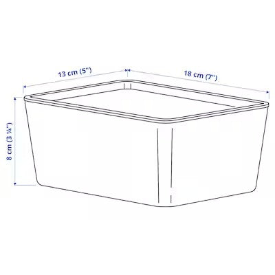 IKEA KUGGIS Box with lid, white | IKEA Paper & media boxes | IKEA Storage boxes & baskets | IKEA Small storage & organisers | Eachdaykart