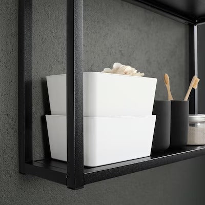 IKEA KUGGIS Box with lid, white | IKEA Paper & media boxes | IKEA Storage boxes & baskets | IKEA Small storage & organisers | Eachdaykart