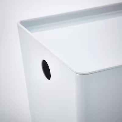 IKEA KUGGIS Box with lid, white | IKEA Paper & media boxes | IKEA Storage boxes & baskets | IKEA Small storage & organisers | Eachdaykart