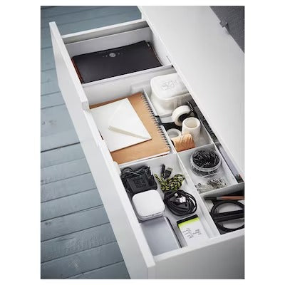 IKEA KUGGIS Insert with 8 compartments, white | IKEA Paper & media boxes | IKEA Storage boxes & baskets | IKEA Small storage & organisers | Eachdaykart