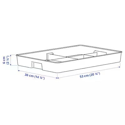 IKEA KUGGIS Insert with 8 compartments, white | IKEA Paper & media boxes | IKEA Storage boxes & baskets | IKEA Small storage & organisers | Eachdaykart