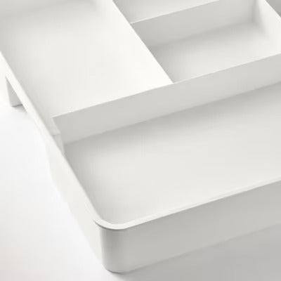 IKEA KUGGIS Insert with 8 compartments, white | IKEA Paper & media boxes | IKEA Storage boxes & baskets | IKEA Small storage & organisers | Eachdaykart